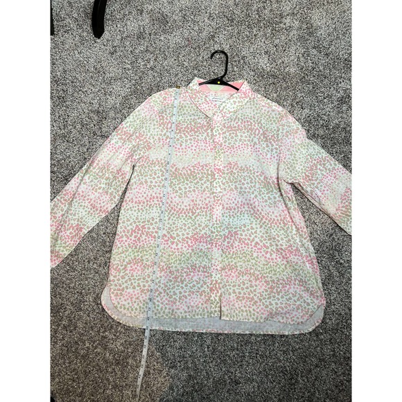 Foxcroft Women's Long Sleeve Wave Blouse Wrinkle Free Size 16 - Picture 5 of 8